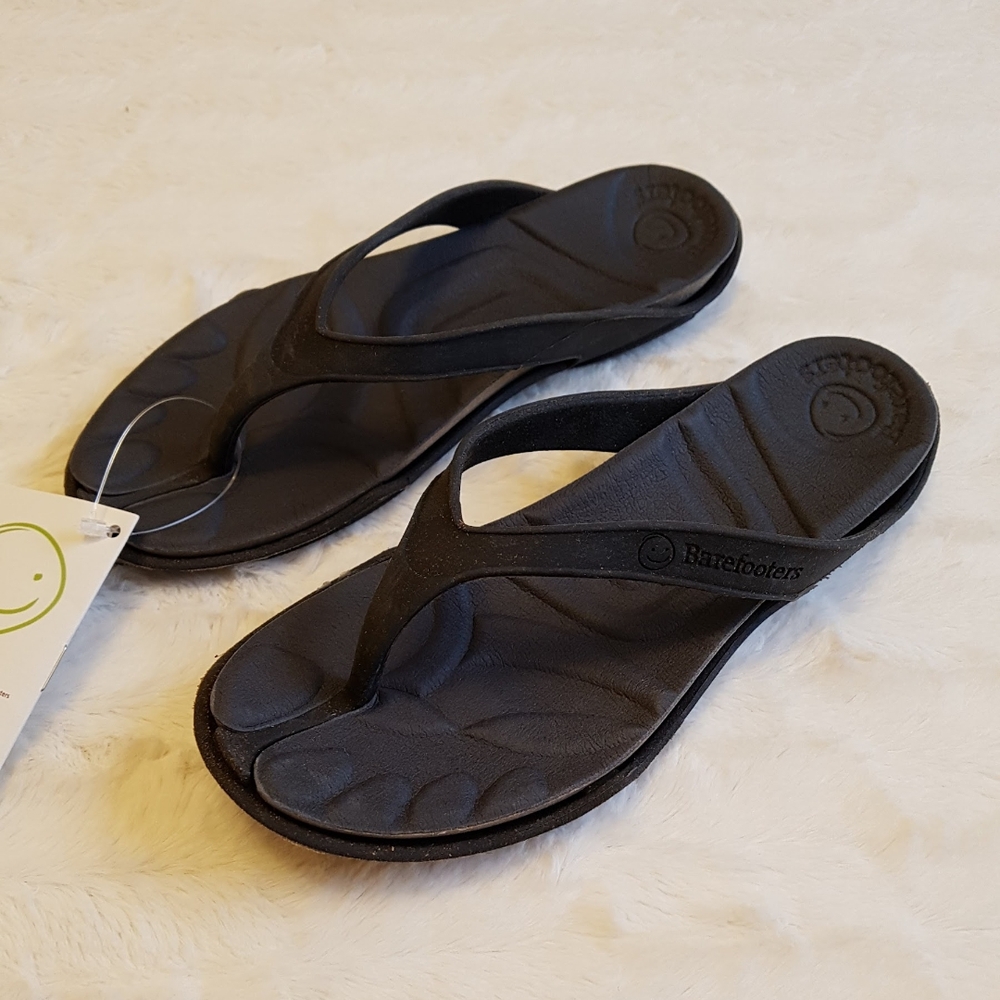 Black Flip Flop Thong Sandals
